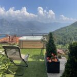 Exclusive outdoor hot tub with a stunning view of Lake Iseo at Casa il Nido by Fabula Home Rental