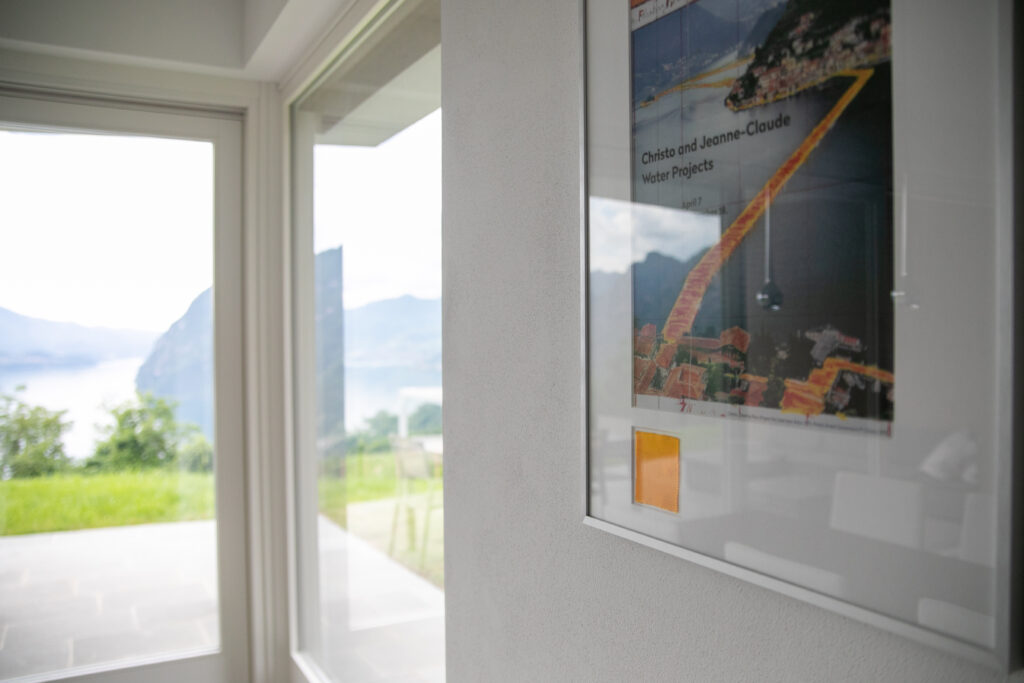 Fusion of art and architecture at Trivia Resort, with a view of Lake Iseo