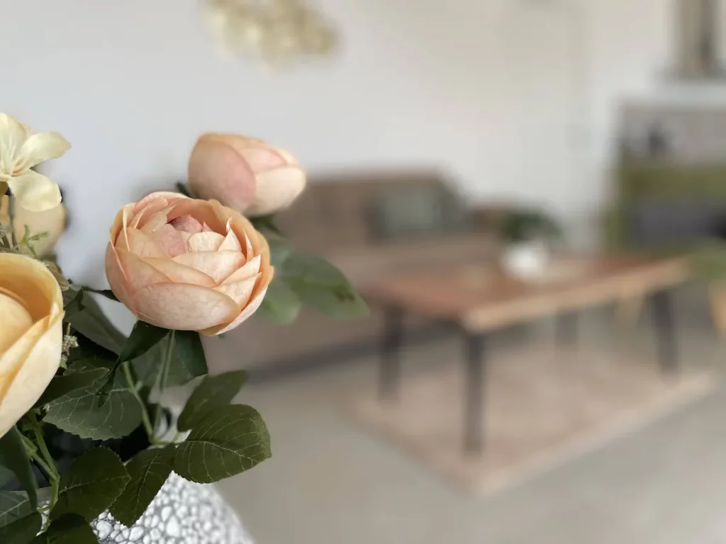 Elegant flower arrangement adding a touch of beauty to Wonder House interiors